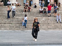 Essa foto foi tirada na escadaria ,em centro de Bruxelas